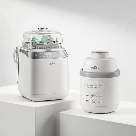 Bottle Washer Pro and Bear NutriEase Stainless Steel Baby Food Maker