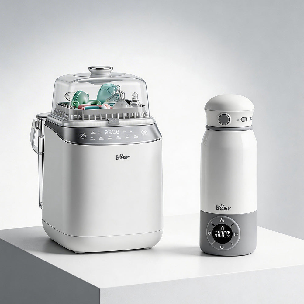 Bottle Washer Pro and Bear Portable Bottle Warmer for Travel Bundle