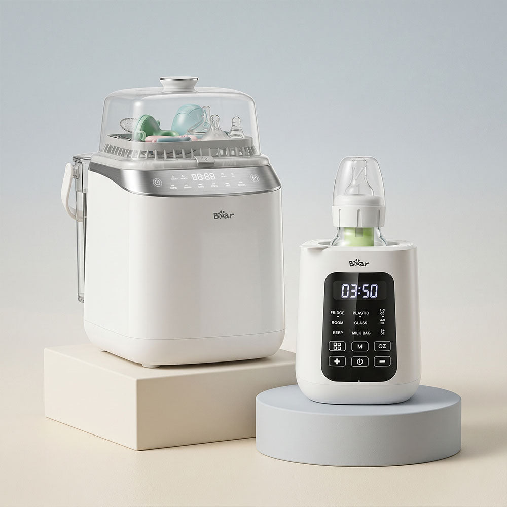 Bear Bottle Washer Pro and Bear Baby Bottle Warmer Bundle