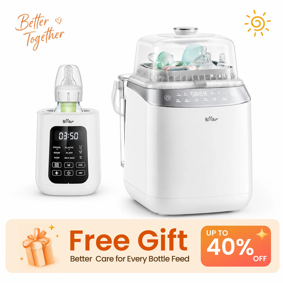Bear Bottle Washer Pro and Bear Baby Bottle Warmer Bundle