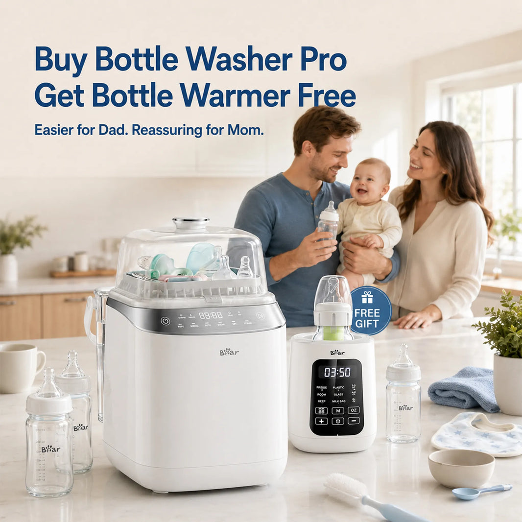 Bear Bottle Washer Pro, Baby Bottle Washer and Sterilizer and Dryer
